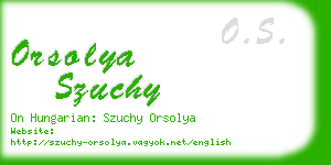 orsolya szuchy business card